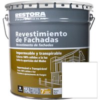 Revestimiento blanco fachadas restora profesional 15l