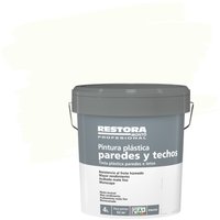 Pintura plástica interior blanco garbanzo restora 4l