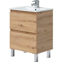 Mueble de baño thea color roble 60x45cm