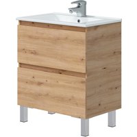 Mueble de baño thea color roble 70x45cm