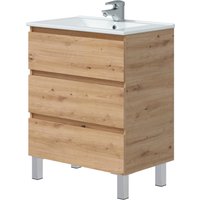Mueble de baño thea color roble 70x45cm