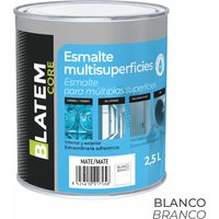Esmalte multisuperficies al agua mate blanco 2,5l blatem core