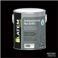 Esmalte antioxidante al agua brillo negro 2,5l blatem core