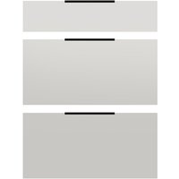 Frente de cajón premium gris nube brillo 13,8x60cm + 2 x 27,8x60 cm
