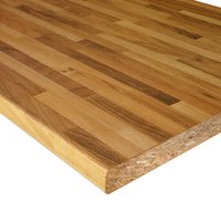 Encimera laminada efecto nogal entablillada 180 cm