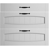 Frente de cajón cocina rustic blanco mate 70 x 80 cm