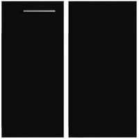 Puerta rinconero bajo cocina luxury negro brillo 70 x 35 cm
