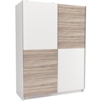 Armario 2 puertas correderas blanco y roble stove canadian