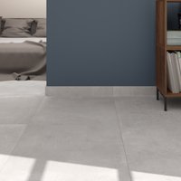 Rodapié porcelánico pantin gris 8x60cm 4 unidades