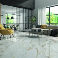 Suelo porcelánico rectificado gran formato mármol blanco oro 60x120cm c1 salinas