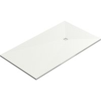 Plato de ducha mineral aligerado gel coat blanco 70x100 cm