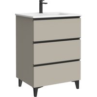 Mueble de baño eyra color moka mate 60cm