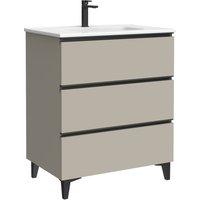 Mueble de baño eyra color moka mate 70cm