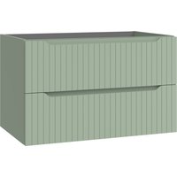 Mueble de baño suspendido hedda color hoja 80cm