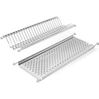 Kit escurreplatos-vasos inox 90 cm