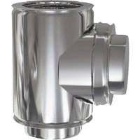 Te doble pared inox 90º ø 150