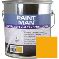 Pintura para viales y señalización amarillo paintman 4 l