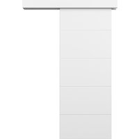 Puerta de interior corredera lacada lor blanca de 82,5cm