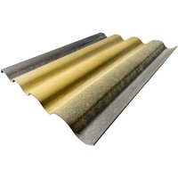 Placa de cobertura fibrocemento bajo teja amarillo y gris euronit 124 x 96,4 cm