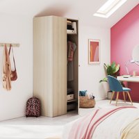 Armario homny 1m 2 puertas roble