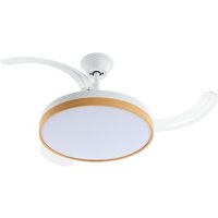 Ventilador de techo retráctil madera 106cm 30w corberó