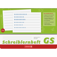 Schreiblernheft | A4 quer, Lineatur GS, 16 Blatt, grün