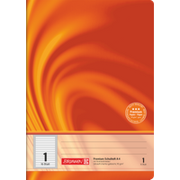 Schulheft Premium Vivendi | A4, Lineatur 1, 16 Blatt, orange