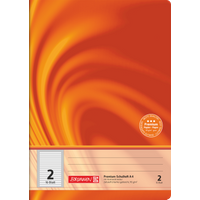 Schulheft Premium Vivendi | A4, Lineatur 2, 16 Blatt, orange