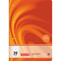 Schulheft Premium Vivendi | A4, Lineatur 39, 16 Blatt, orange