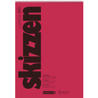 Skizzenblock | 340×480 mm, 50 Blatt, rot