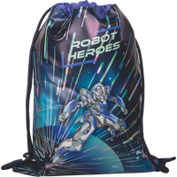Sportbeutel Robot Heroes | dunkelblau/lila