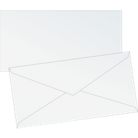Briefumschläge Universalpapier | DIN lang, 80 g/m², perlweiß, 10 Stück