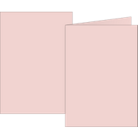 Klappkarten Universalpapier | A6, 105×150 mm, 160 g/m², rosé, 10 Stück
