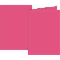 Klappkarten Universalpapier | A6, 105×150 mm, 160 g/m², fuchsia, 10 Stück