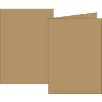 Klappkarten Universalpapier | A6, 105×150 mm, 160 g/m², sand, 10 Stück