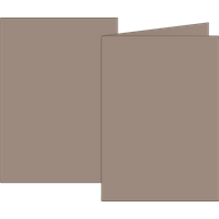 Klappkarten Universalpapier | A6, 105×150 mm, 160 g/m², taupe, 10 Stück