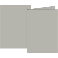 Klappkarten Universalpapier | B6, 200 g/m², grau, 10 Stück