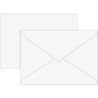 Briefumschläge Universalpapier | B6, 80 g/m², weiß, 10 Stück