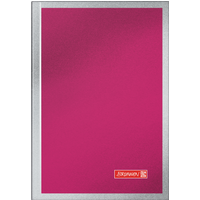 Notizbuch Premium Metallic | A6, kariert, fuchsia