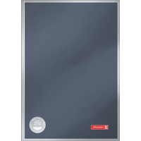 Notizbuch Premium Metallic | A4, kariert, anthrazit