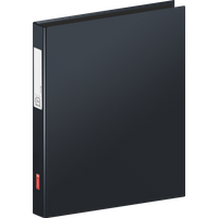 Ringbuch | A4, 2 Ringe, Füllhöhe: 20 mm, schwarz