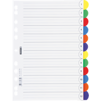 Ringbuchregister „OFFICE TO GO“ | A4, 12 Blatt