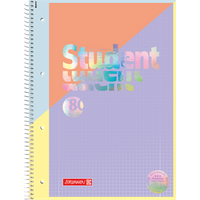 Collegeblock Premium Student „Intoxicate“ | A4, Lineatur 28, 80 Blatt, koralle/violett
