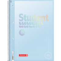 Collegeblock Premium Student „Pastell“ | A4, Lineatur 27, 80 Blatt, pastellblau