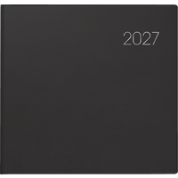 Buchkalender Mod. 766 2027 | 21×20,5 cm, Kunststoff, schwarz