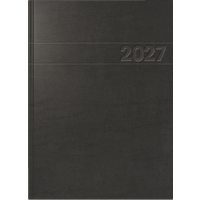 Buchkalender Mod. 787 2027 | A4, Kunststoff, schwarz