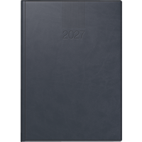 Buchkalender Mod. ROMA 1 2027 | A5, Kunstleder, blau