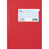 Geschäftsbuch | A5, 192 Seiten, kariert, Kunststoff, rot