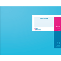Vario-Journal mit Kopfleiste | A4 quer, 96 Seiten, Konten-Journal, Karton, magenta/hellblau
