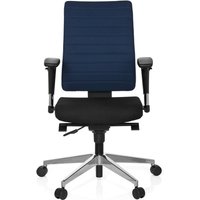 PRO-TEC 350 - Profi Bürostuhl Schwarz / Blau